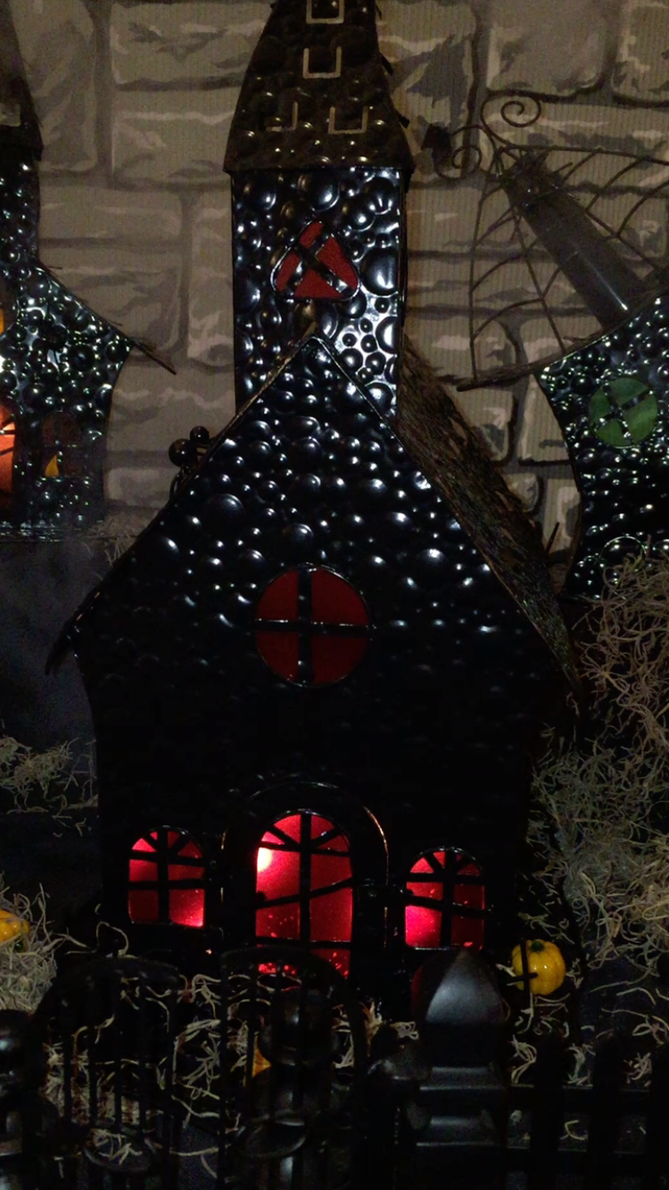 "Devil's Church" Halloween tea light holder